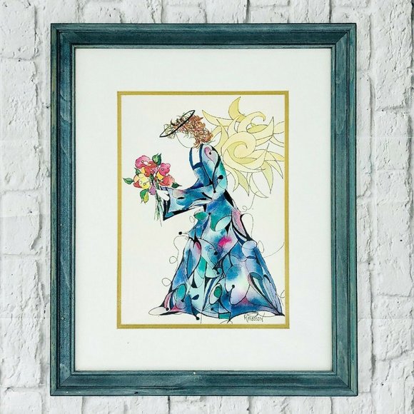 AMOSSON ANGEL Vintage Abstract Wall Art Love Heart